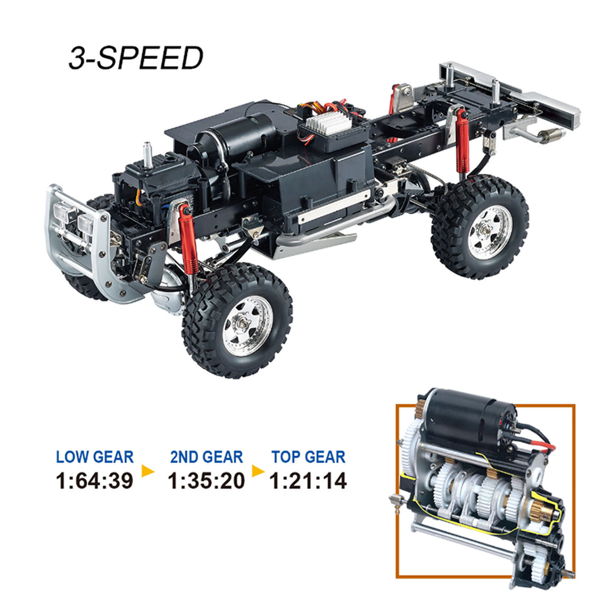TOUCAN RC HOBBY Heng Guan 1:10 Scale Remote Control P409 Pickup Truck Model 4*4 Rally Car Off-Road Racing Crawler 2.4G RTR Vehicle W/O Sound Light System