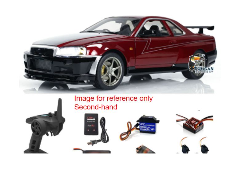 TOUCAN RC HOBBY CN Lager Gebraucht Metall 1/8 Hochgeschwindigkeits RC Drift Rennwagen Capo R34 4x4 Elektrofahrzeug Modell