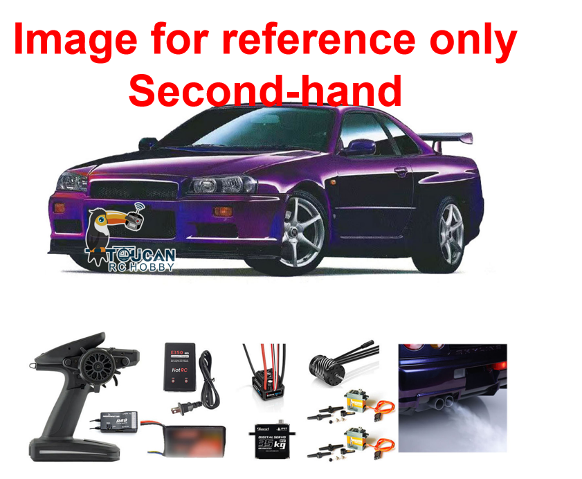 TOUCAN RC HOBBY CN Stock Second-hand 1/8 Metal 4x4 Capo RC Racing Car 4WD R34 RTR Drift High-speed Cars Light Sound