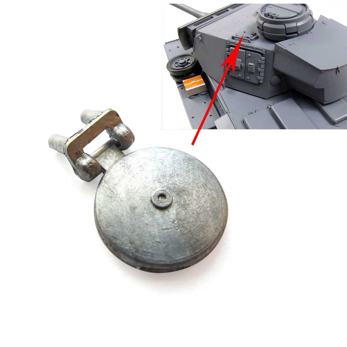 TOUCAN RC HOBBY Mato 1/16 ferngesteuerter RTR-Panzer Deutscher Panzer III Metall-Federset Torsionsstab Laufrollen gepanzerte Lüfterabdeckung