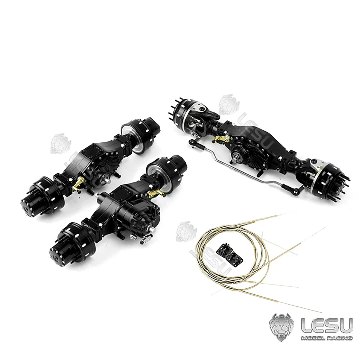 TOUCAN RC HOBBY LESU 6*6 8*8 Metall-Außenplanetenachsen Radnabe Gummireifen Teil für 1/14 ferngesteuerte Sattelzugmaschine Kipper