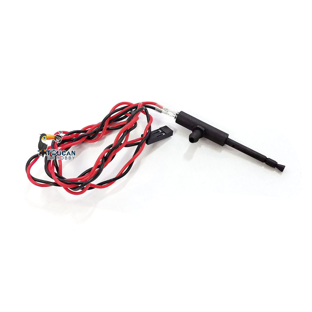 TOUCAN RC HOBBY US Stock Metal Black Machine Gun W/LED Light for DIY Heng long 1/16 Scale RC Tank Radio Control Vehicle Model