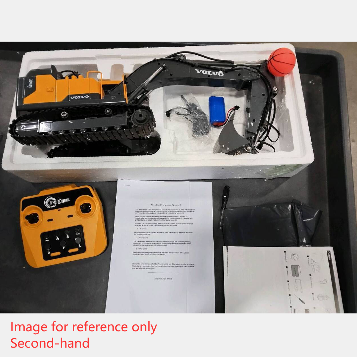 TOUCAN RC HOBBY Second Hand CA Stock 1/16 DoubleE E598 003 Electric Lifting RC Excavator Metal 2Arms Remote Control Digger