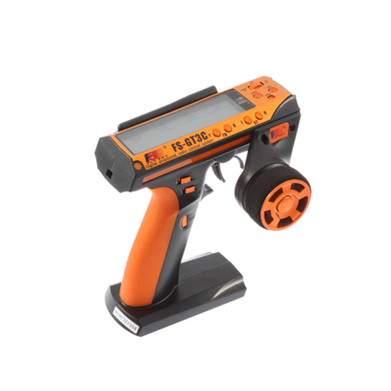 TOUCAN RC HOBBY Émetteur radio Flysky FS-GT3C 3 canaux 2,4 GHz avec récepteur GR3C, radiocommande peinte pour voitures et bateaux RC, accessoires de modélisme