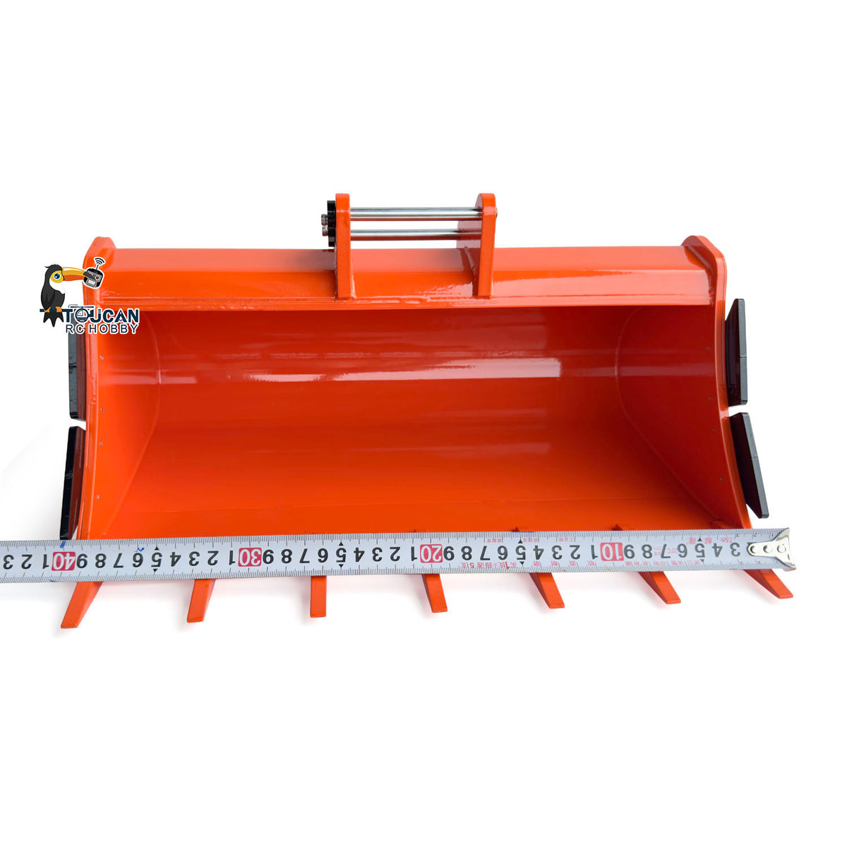 TOUCAN RC HOBBY Metal Ripper Wide Bucket Manual Quick Coupler Rake for 1/8 Scale 385CF Hydraulic RC Excavator Remote Control Digger Model DIY Spare Parts