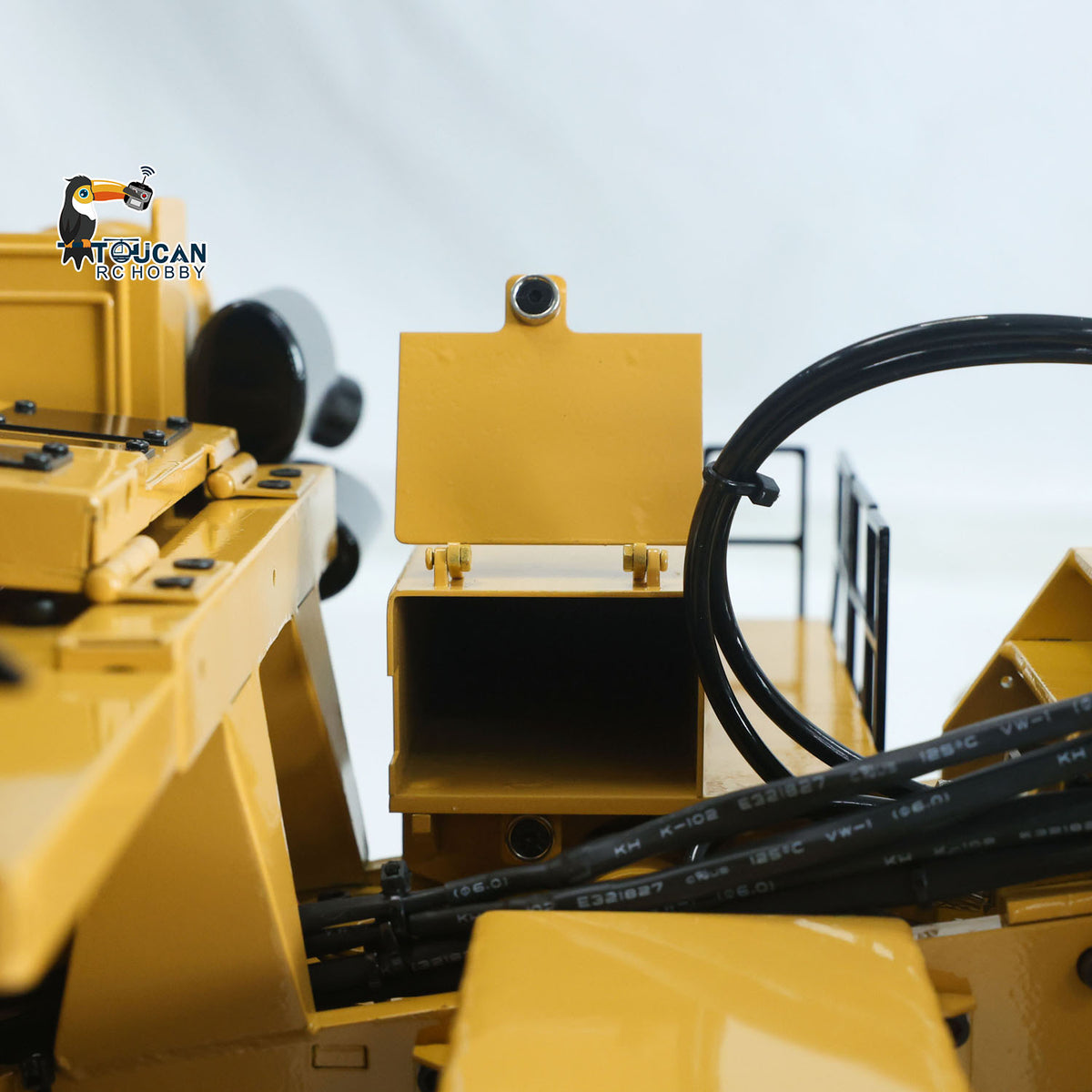 1/20 Metal RC Hydraulic Mining Trailer C739D PRO Gooseneck Car Heavy Duty Remote Control Construction Machine