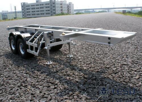 TOUCAN RC HOBBY LESU 40ft 20ft Metal Trailer Chassis for 1/14 Radio Controlled Tractor Container Truck RC Cars Model
