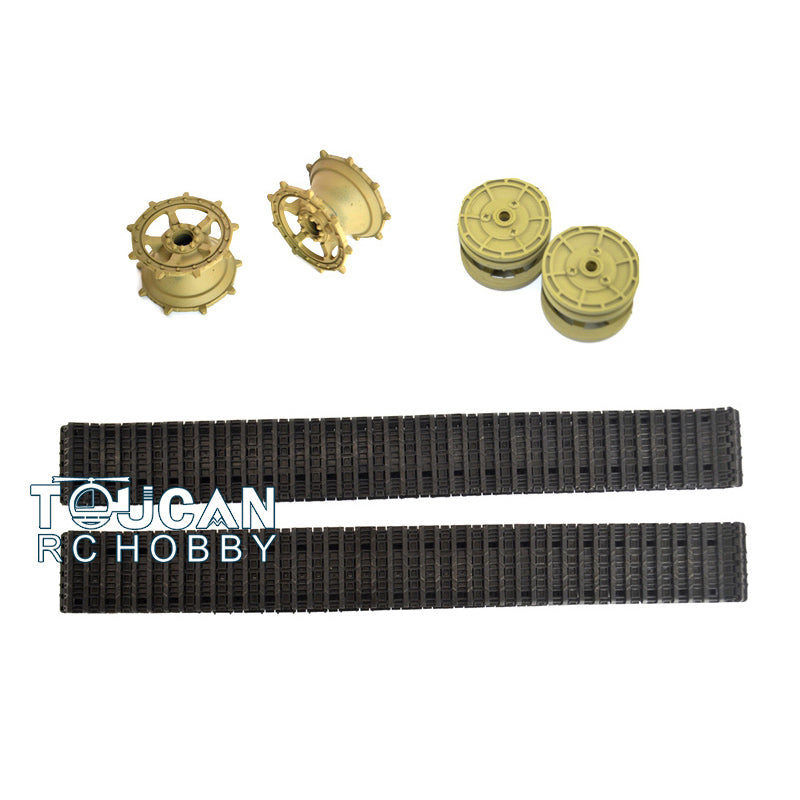 TOUCAN RC HOBBY 1/16 Heng Long German King Tiger RC Tank 3888A RC Tank Plastic Tracks Wheels