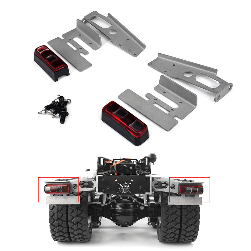 TOUCAN RC HOBBY LESU Metal 1/14 Taillights for Radio Controlled RC Tractor Truck Trailer Model DIY Car Construction Vehicle Spare Part