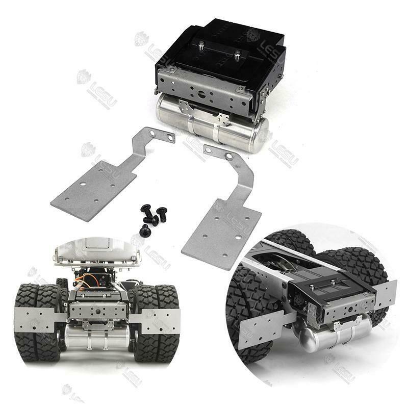 TOUCAN RC HOBBY LESU Metal Battery Box Gas Tank Tail Beam Light Stand for DIY 1/14 RC Tractor Trucks Radio Control Cars Model