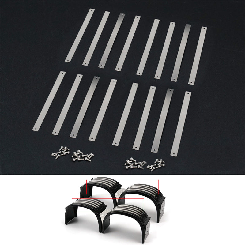 TOUCAN RC HOBBY LESU Metal Decorative Parts for Mudguard on RC Tractor Truck TAMIIYA Trailer 1/14 Scale Radio Control Vehicle Spare Parts