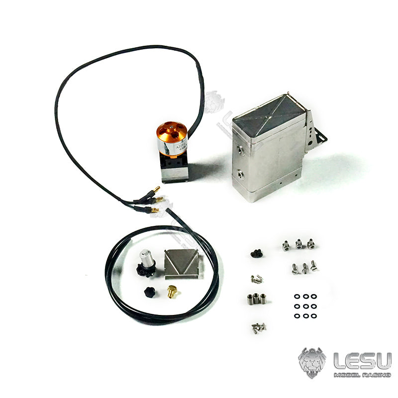 TOUCAN RC HOBBY LESU Metal Hydraulic Oil Pump Motor Tank Spare Part Suitable for 1/14 Bidirectional ESC RC Dumper DIY Cars Hobby Model Parts