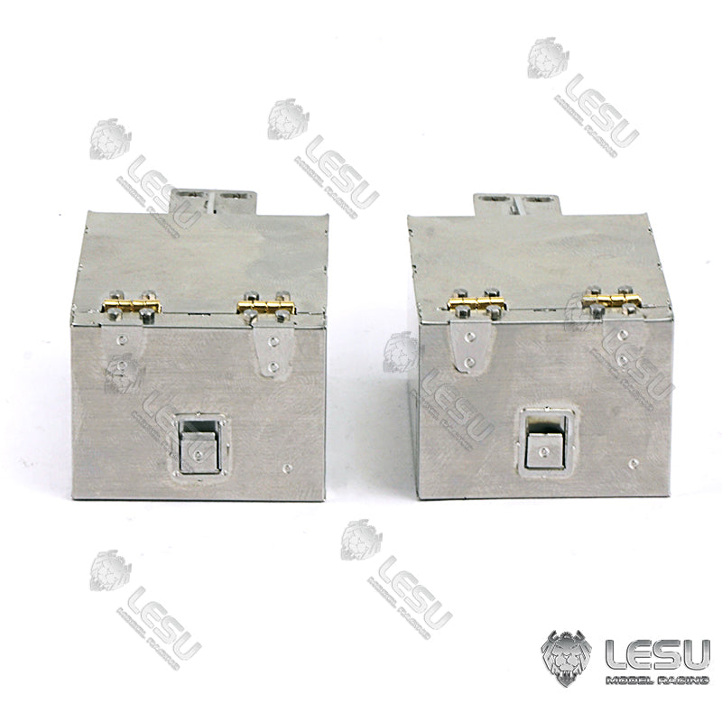 TOUCAN RC HOBBY LESU Metal Tool Box Toolbox for 1/14 Scale TAMIIYA RC Tractor Truck Dumper Model Car Upgraded Parts DIYs