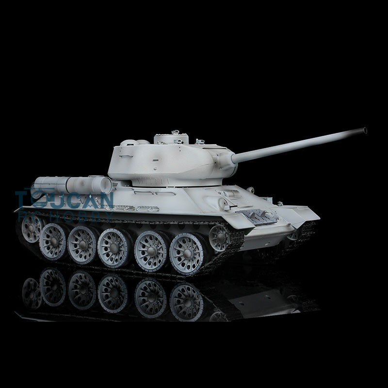 TOUCAN RC HOBBY Heng Long 7.0 1/16 Scale Soviet T34-85 RTR Barrel Recoil RC Tank 3909 360Degrees Turret Metal Wheels Tracks BB Shooting Unit IR
