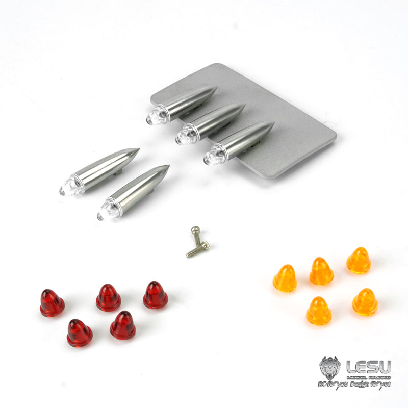 TOUCAN RC HOBBY LESU 3MM Metal Lamp Cup A/B Model Spare Part for 1:14 Scale TAMIIYA RC Tractor Truck King DIY Cars Radio Control Vehicles