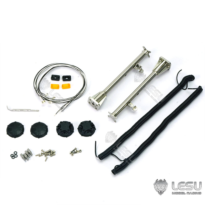 TOUCAN RC HOBBY LESU Remote Control Model Parts 1Pair Metal GPS 3V Clearance Lamp Wire for 1/14 Scale DT60 RC Hydraulic Bulldozer Trucks Cars