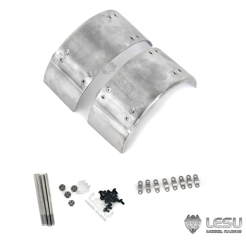 TOUCAN RC HOBBY LESU Metal Mudguard for 1/14 RC Truck Tractor TAMIIYA Hobby Model Radio Controlled Dumper Trailer Car DIY Spare Parts