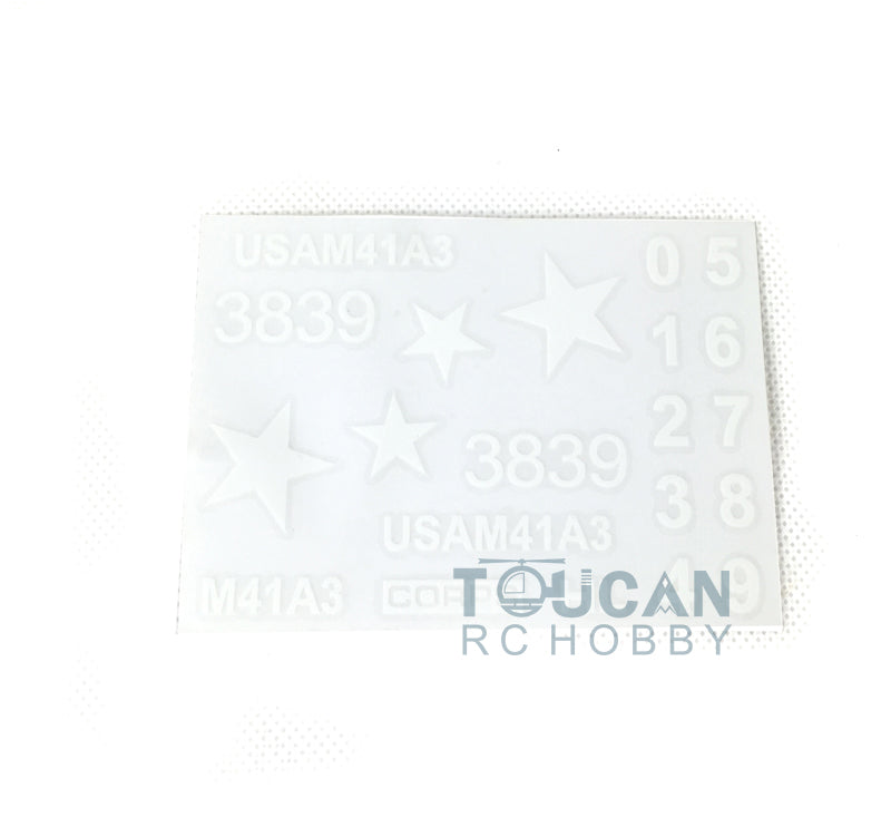 TOUCAN RC HOBBY US Stock Heng Long 1:16 Scale Walker Bulldog RC Tank 3839 Armored Vehicle Model Paste Sticker Decoration Part