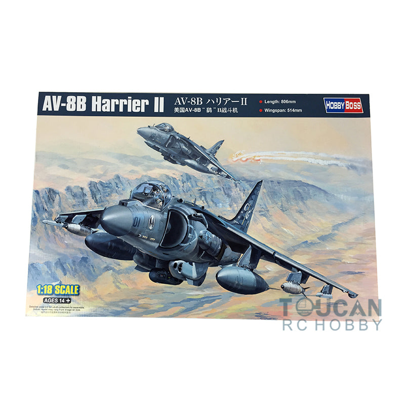 TOUCAN RC HOBBY Trumpeter US Stock Hobby Boss 81804 1/18 AV-8B Harrier II Fighter Warcraft Model Military Aircraft