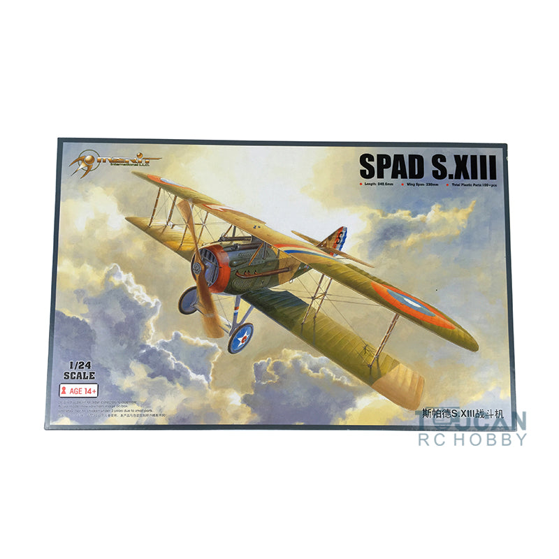 TOUCAN RC HOBBY US Stock Trumpeter 62401 1/24 Scale SPAD S.XIII Fighter Aircraft Plastic Plane Model