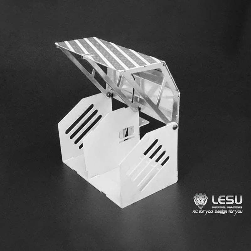 TOUCAN RC HOBBY LESU Metal Tool Box Accessory Part DIY of 2CH Directional Shift Valve 1/14 TAMIiYA Remote Controlled Tractor Truck Cars Model