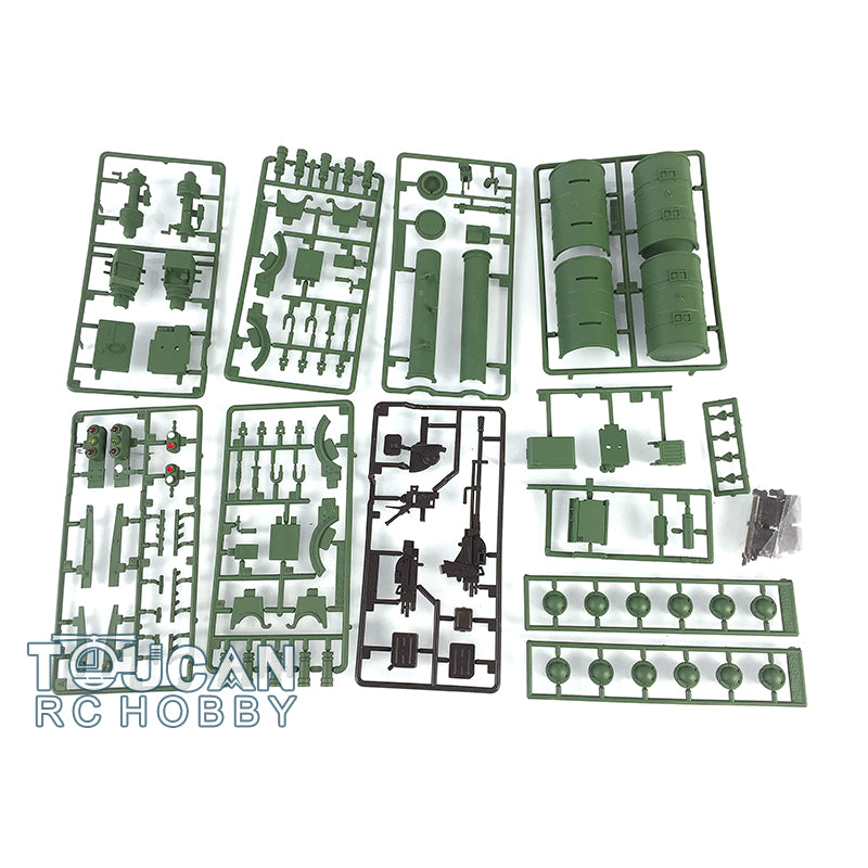 TOUCAN RC HOBBY Heng Long 3899A Sachet de pièces détachées pour châssis en plastique, autocollants de décoration pour modèle de char RC Chine 99A à l'échelle 1:16