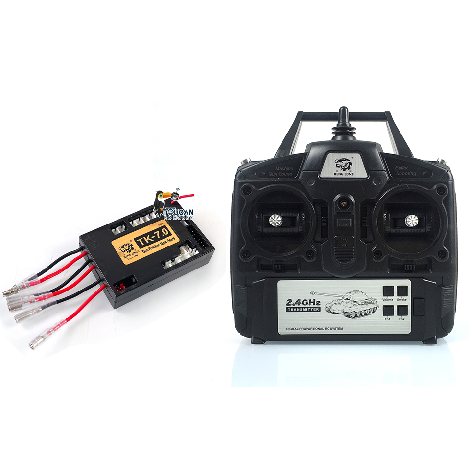 TOUCAN RC HOBBY Heng Long TK-7.0 1/16 RC Tank 7.0 Main Board Motherboard With Leopard2A6 M1A2 or Tiger1 T90 Sound 7.0 Transmitter Radio Controller Model