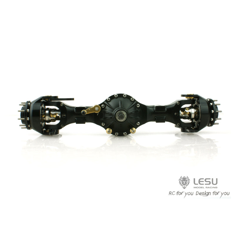 TOUCAN RC HOBBY LESU Metal Front Rear Through Axle Differential Flange Part for 1/16 RC Tractor Truck Model DIY Bruder Dumper Cars