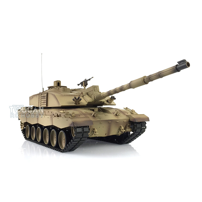TOUCAN RC HOBBY Heng Long 1/16 Scale 7.0 2.4Ghz Plastic Ver British Challenger II RTR RC Tank Model 3908 340 Turret BB Shooting Unit IR