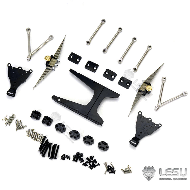 TOUCAN RC HOBBY LESU Metall-Hinterachsaufhängungs-Set für 1/14 RC Zugmaschine ferngesteuerter LKW Achse DIY Militär-Kipper