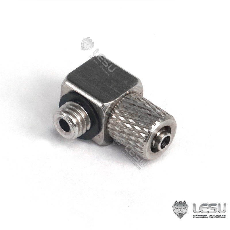 TOUCAN RC HOBBY LESU Buse droite ou coudée en métal M3 M5 pour tracteur hydraulique RC 1/14, camion, voiture DIY, benne, pelle, chargeuse