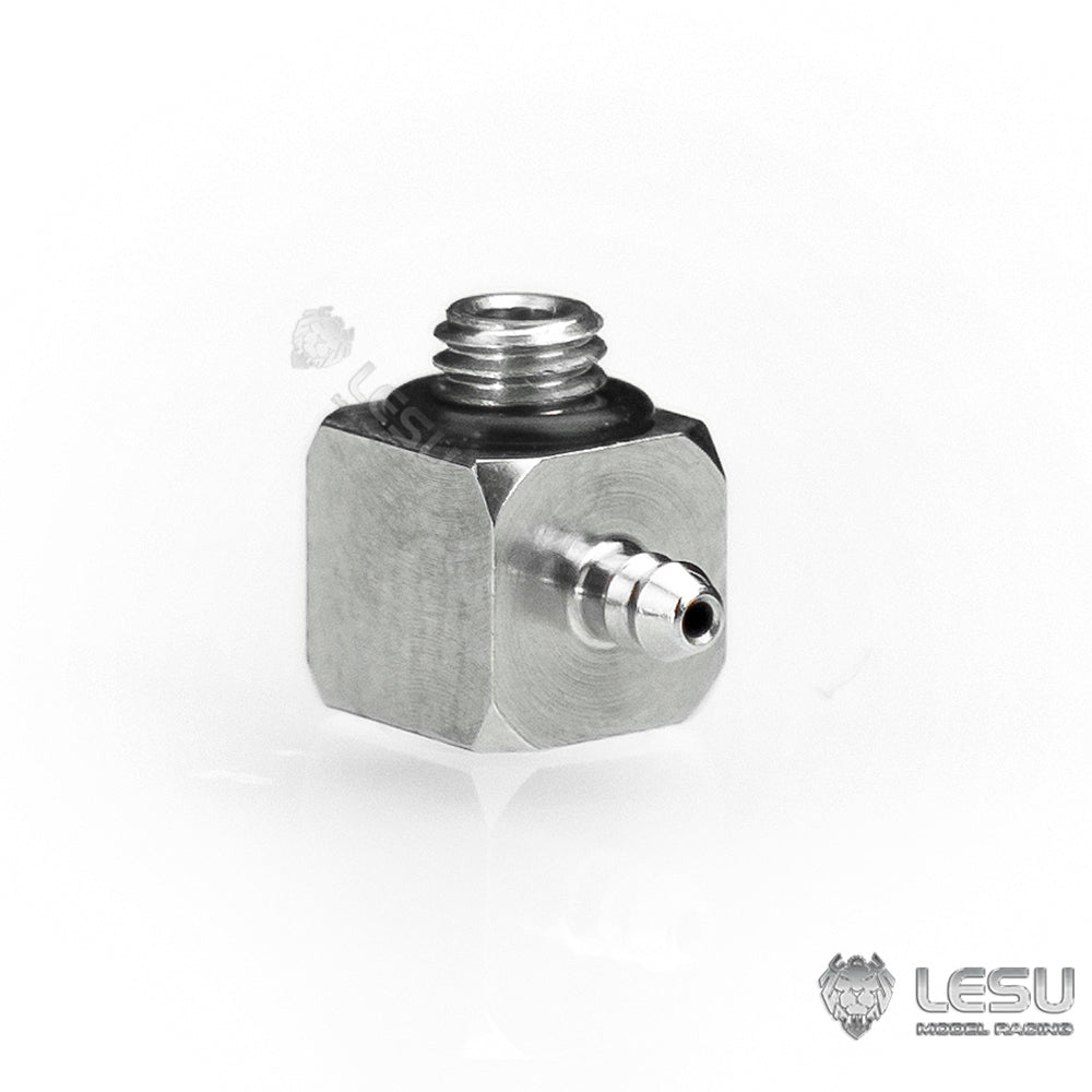 TOUCAN RC HOBBY LESU M3 Straight Nozzle Stainless Steel Nozzle 2x1mm for RC Hydraulic Dump Truck Remote Control Construction Vehicles DIY Model