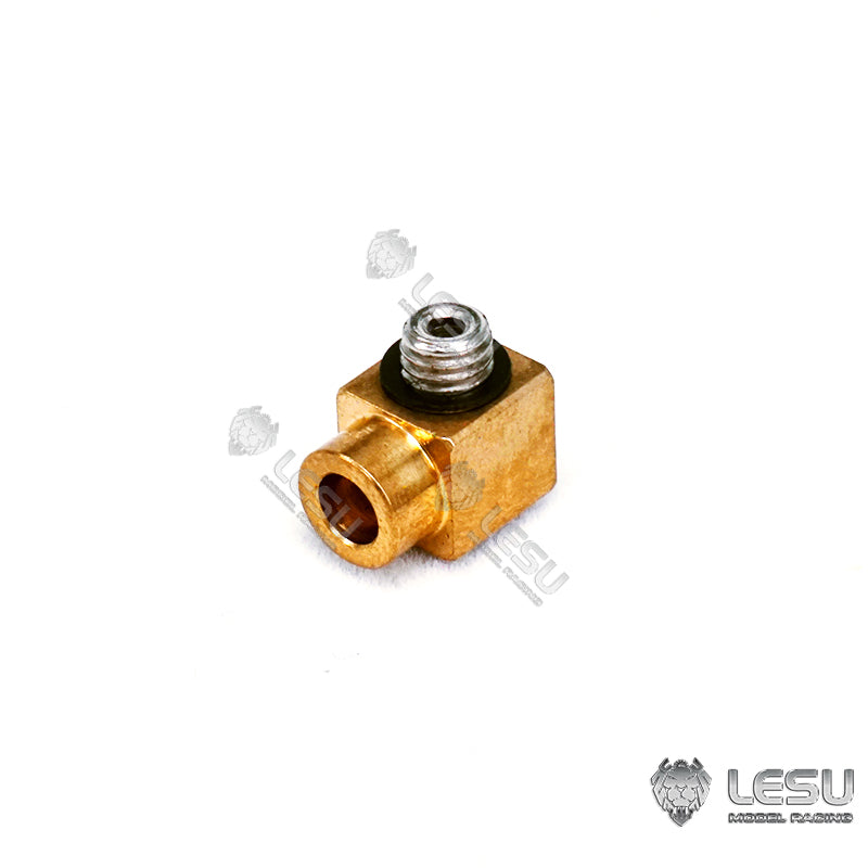 TOUCAN RC HOBBY LESU Brass Nozzle of 3*2 4*3 MM Copper Pipe for 1:14 Scale DIY RC Hydraulic Excavator Truck Replacement Parts Model Car Dumper