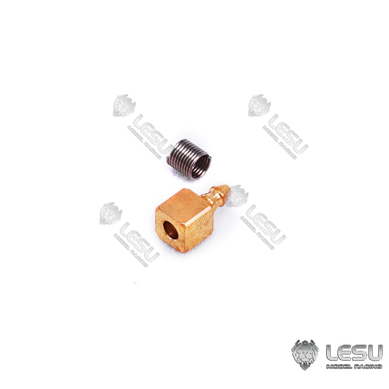 TOUCAN RC HOBBY LESU Brass Nozzle of 2.5x1.5MM Copper Pipe for 1/14 Scale Hydraulic RC Excavator Truck Loader forklift Replacement Parts Model Car