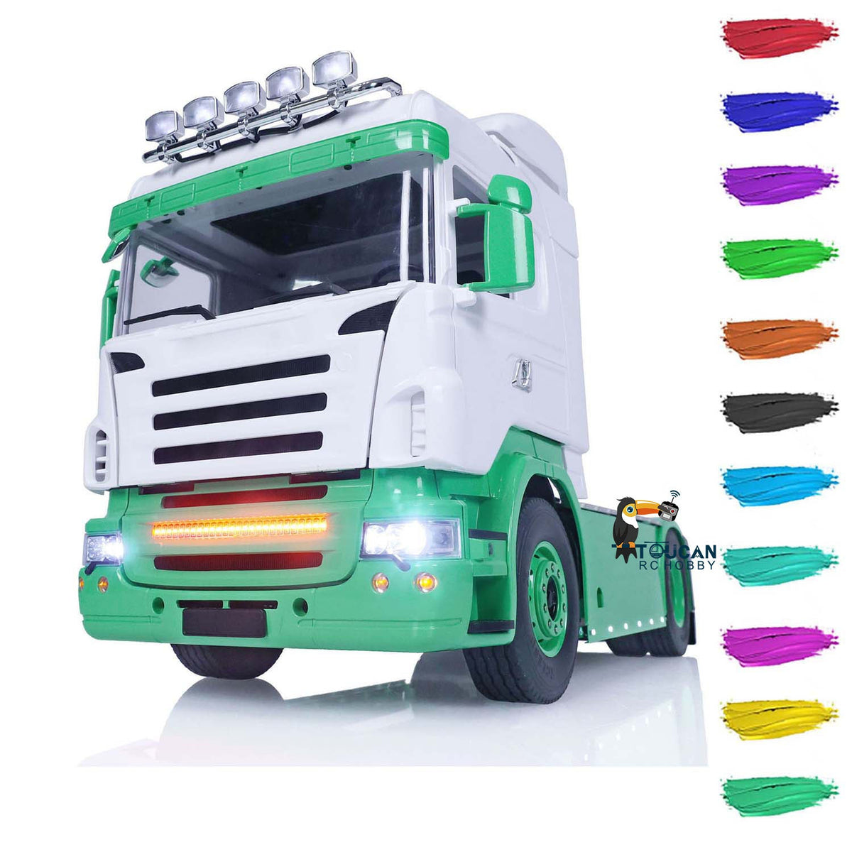 TOUCAN RC HOBBY LESU 1/14 4X4 RC Tractor Truck Metal Chassis RTR Wireless Controlled Cars Model