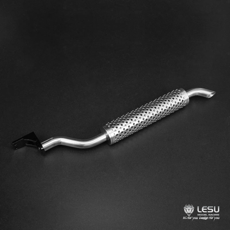 TOUCAN RC HOBBY LESU Metal Smoke Exhaust Pipe Chimney 181/191/193mm for 1/14 RC Tractor Truck Remote Controlled Car Model Dumper DIY