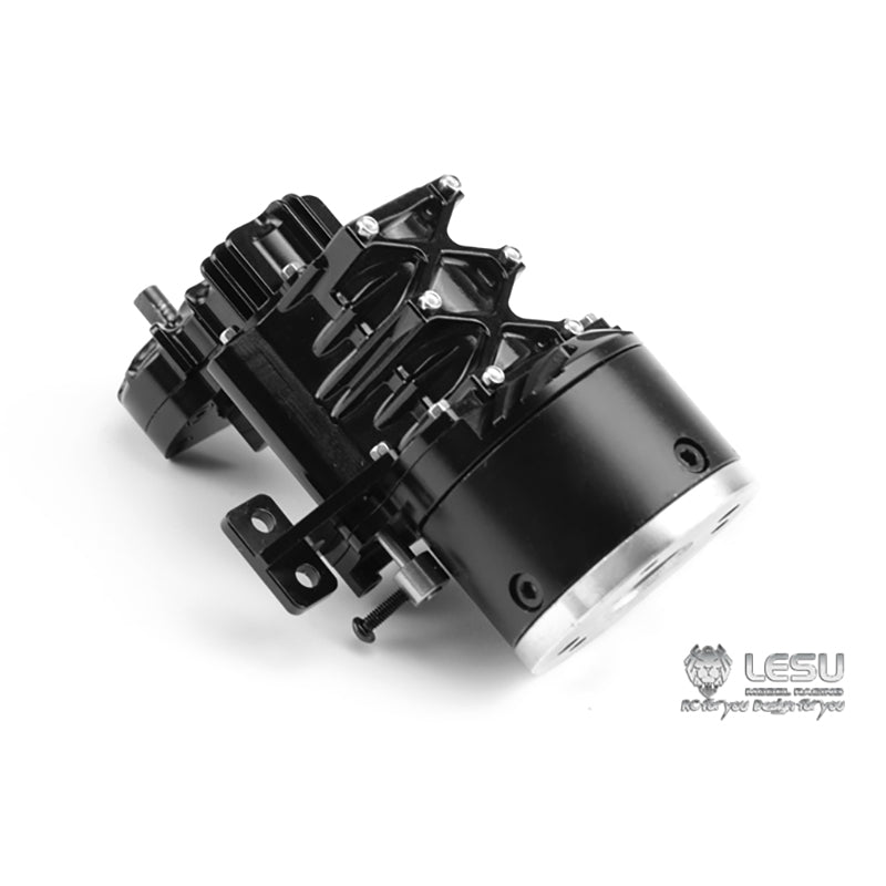 TOUCAN RC HOBBY LESU Metal 2Speed Gear Box Transmission 1/14 1/5 Planetary Reduction for 1/14 RC Tractor Truck DIY Remote Control Dumper Lorry