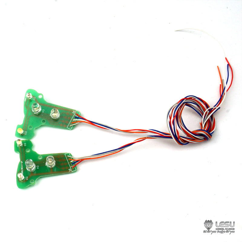 TOUCAN RC HOBBY LESU Light Cover Handrail Wheel Stopper Pedal Bumper Fixing Bracket Circuit Board for 1/14 3348 RC Dumper 3363 Radio Controlled Truck Hobby Car Model DIY