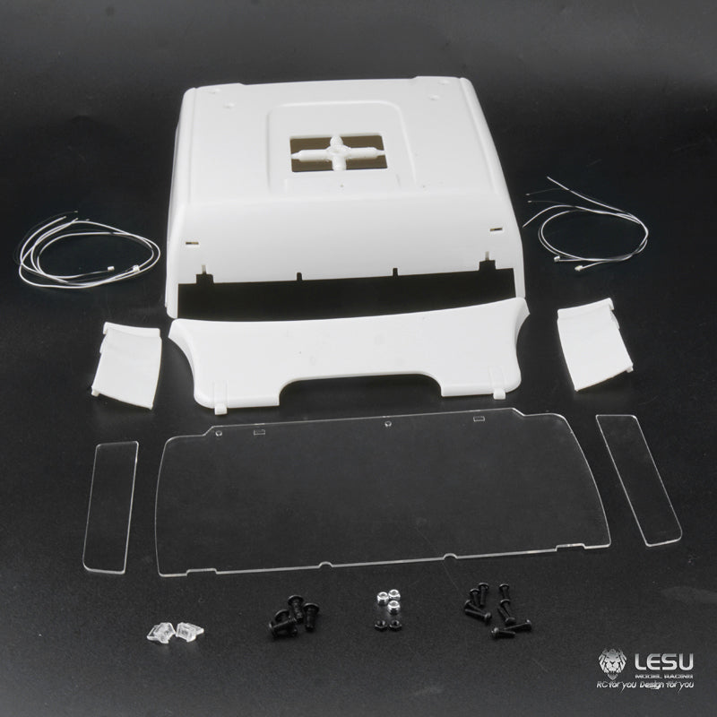 TOUCAN RC HOBBY Lesu Upgraded Parts Metal Lower Front Bumper Roof Cover for 1/14 Scale RC Truck TGX26.540 Radio Controlled Dumper Car Model
