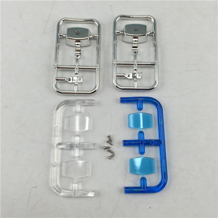 TOUCAN RC HOBBY HHRC Plastic 5MM 2 Base Round Square Roof Light Part DIY for 1/14 TAMlIYA Radio Controlled Tractor Truck Trailer Cars Model