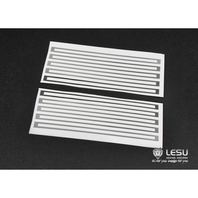 TOUCAN RC HOBBY LESU Mud Guard Plate Fender Decoration Parts Metal Sticker for 1/14 Tamiiya DIY RC Tractor Truck Model Car