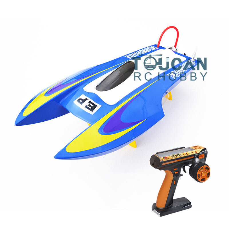 TOUCAN RC HOBBY DT M440 Mini Fiber Glass Electric RTR RC Race Boat Gemini W/ Motor Servo ESC Battery Transmitter 385*190*65mm High Speed