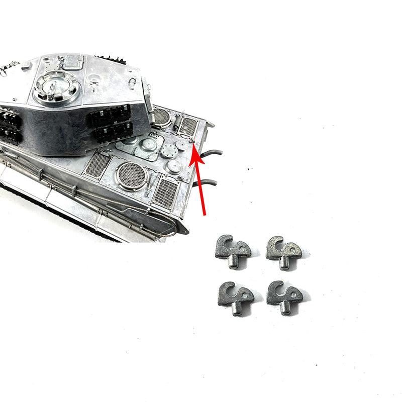 TOUCAN RC HOBBY Mato 1/16 Metal Turret Escape Hatch Upper Hull Hooks Ventilator Spare Part German King Tiger RTR Radio Controlled Tank