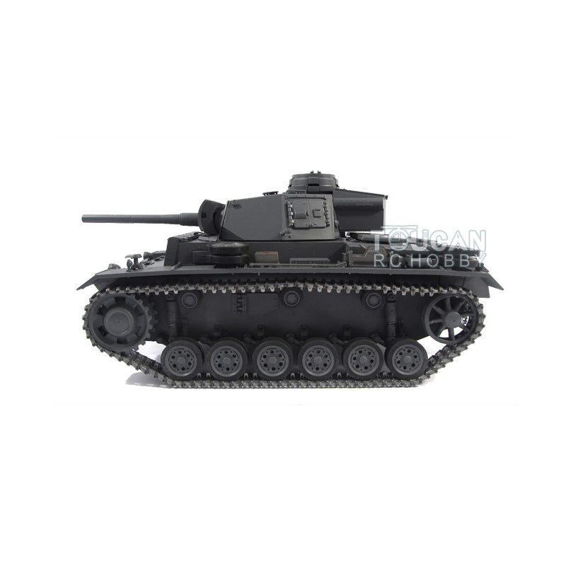 TOUCAN RC HOBBY 1/16 Mato 100% Metal German Panzer III BB Shooting KIT Radio Controlled Tank 1223 W/ Idlers Sprockets Shooting Unit Barrel Tracks