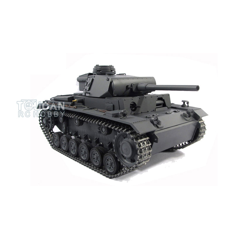 TOUCAN RC HOBBY Mato 100% 1/16 Metall Deutscher Panzer III Infrarot Version KIT ferngesteuerter Panzer 1223 Rohr-Rücklauf Servo Getriebe Ketten Antriebsrad