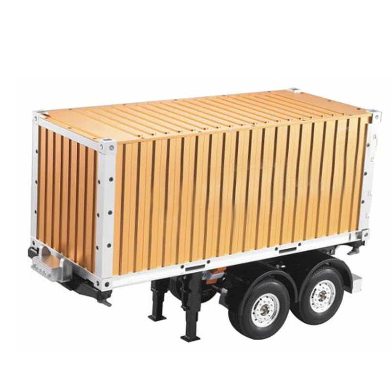 TOUCAN RC HOBBY HHRC 1/14 Metal 2Axle Chassis 20ft Container Trailer for DIY Remote Controlled Tractor RC Truck Car Hobby Model