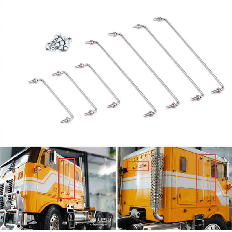 In Stock TOUCAN RC HOBBY LESU 1/14 Metal 6*6 Chassis KING 540 Motor 3PCS Servos Accessory for Radio Controlled TAMIIYA Tractor Truck DIY Cars Model