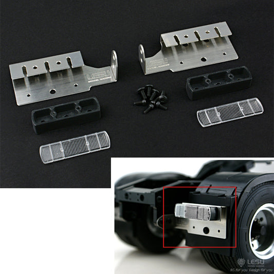 TOUCAN RC HOBBY LESU 1/14 Metal Rear Light Mount Exhaust Pedal Ladder ABS Plastic Car Body for DIY RC Tractor Models