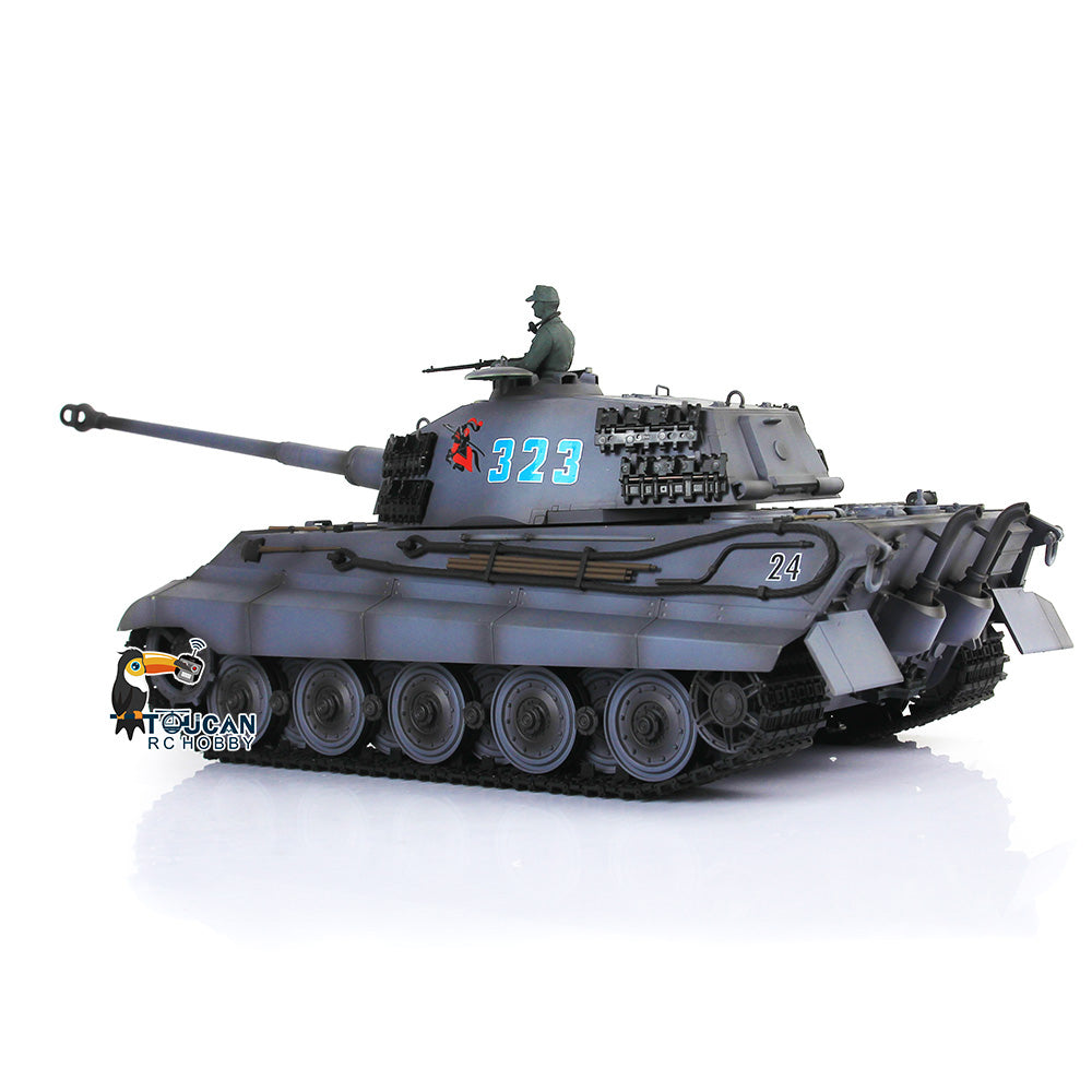TOUCAN RC HOBBY Heng Long 1/16 TK7.0 Plastic German King Tiger RTR RC Tank Model 3888A Sound Light Smoke BB Infrared Combat Metal Barrel