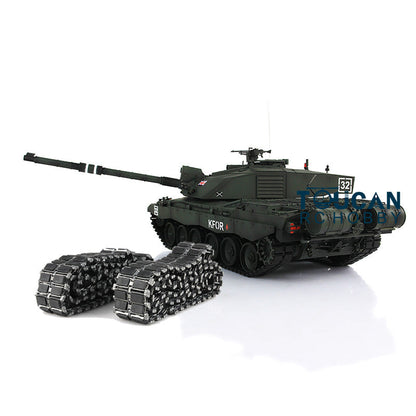 TOUCAN RC HOBBY Heng Long 1/16 TK7.0 Professional British Challenger II 3908 RTR RC Tank 360 Degrees Turret IR BB Smoke Metal Sprockets Idlers Road Wheels Single Rubber Tracks